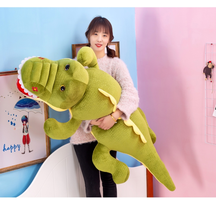 大牙毛绒玩具可爱懒人鳄鱼睡觉抱枕（1.5米）