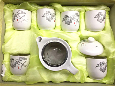 白瓷茶具7件套