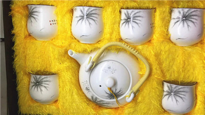 XNH白瓷茶具7件